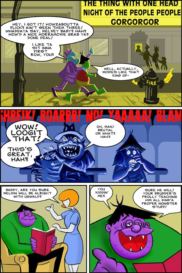 CLICK FOR MELVIN MONSTER IN BIG CITY MONSTER PAGE 7