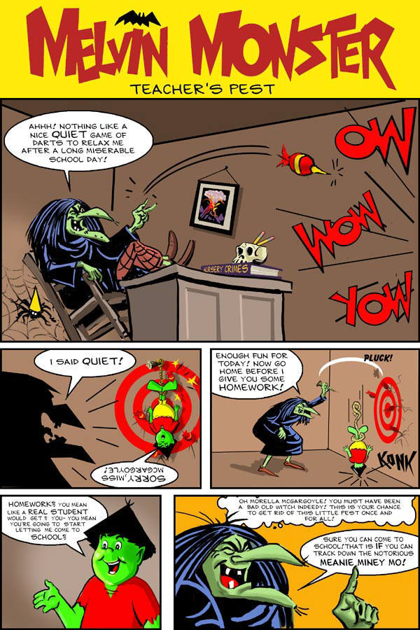 CLICK FOR MELVIN MONSTER IN TEACHER'S PEST PAGE 2