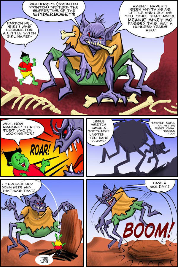 CLICK FOR MELVIN MONSTER IN TEACHER'S PEST PAGE 4