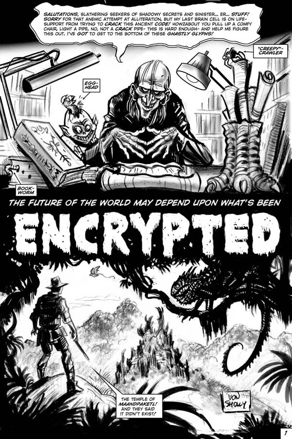 CREEPY - ENCRYPTED - The Lost Story by Pete Von Sholly - CLICK FOR THE NEXT PAGE